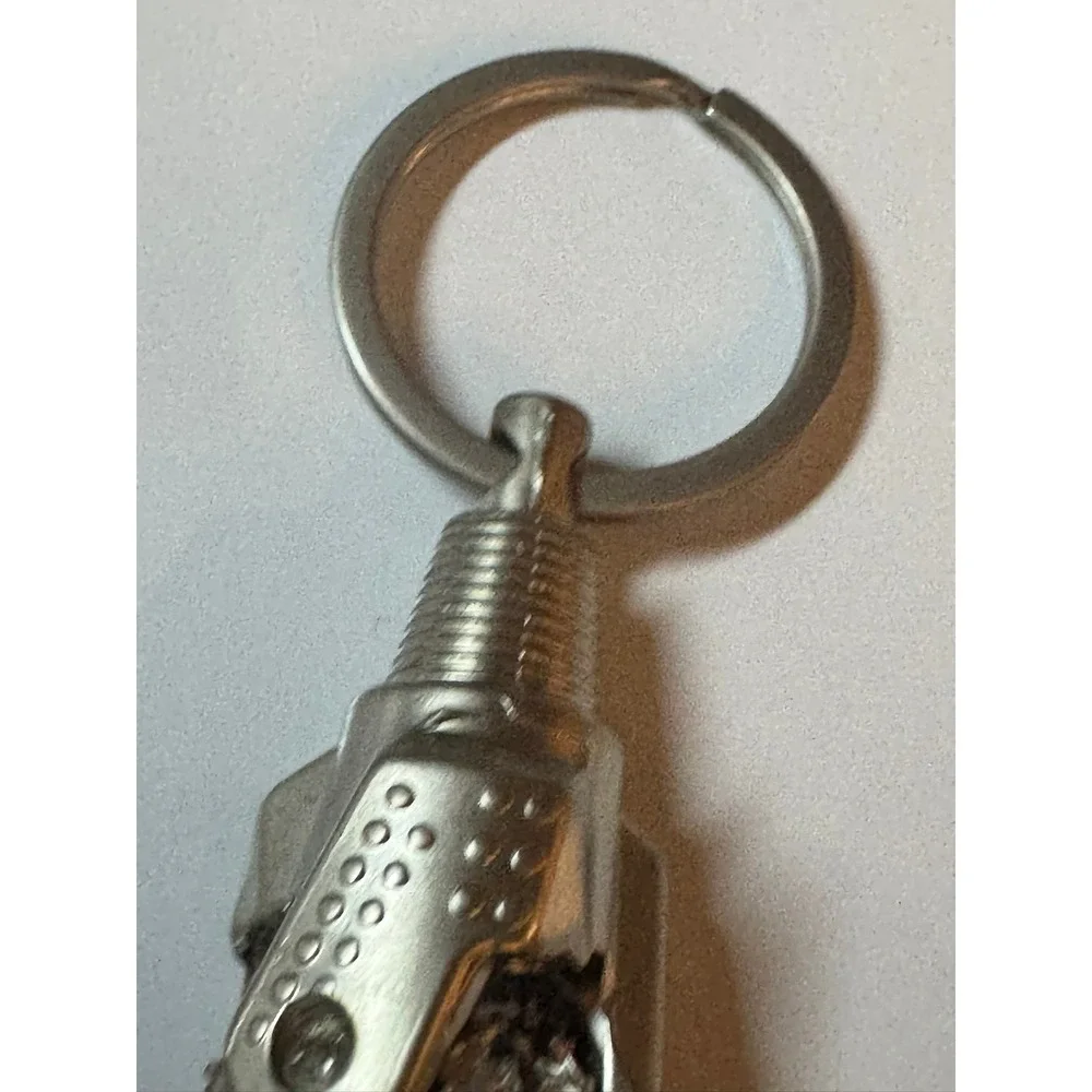 Silver Tricone Drill Bit Keychain Oil Gas‎ Mining Industrial Novelty Accessory
